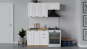 Кухонный гарнитур «Лина» длиной 160 см Дуб Крафт Золотой/Белый в Тюмени - mebel-tymen.ru | фото