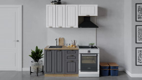 Кухонный гарнитур «Лина» длиной 160 см Дуб крафт золотой/Графит в Тюмени - mebel-tymen.ru | фото