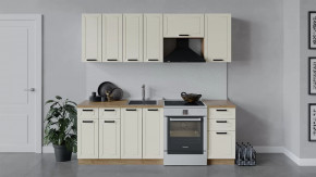 Кухонный гарнитур «Лорас» длиной 220 см Дуб крафт золотой/Холст брюле в Тюмени - mebel-tymen.ru | фото