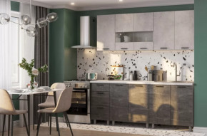 Кухонный гарнитур Модус 2,0 без столешницы Белый/Цемент светлый/Камень темный; в Тюмени - mebel-tymen.ru | фото