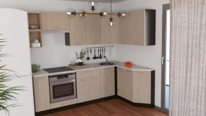 Кухонный гарнитур Надежда прайм 5 2300*1500 мм в Тюмени - mebel-tymen.ru | фото