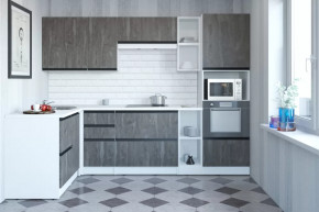 Кухонный гарнитур Ноктюрн мега прайм 1500х2700 мм в Тюмени - mebel-tymen.ru | фото