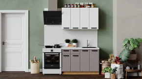 Кухонный гарнитур «Тиана» длиной 120 см Дуб Крафт золотой, Белый супермат, Мокко супермат в Тюмени - mebel-tymen.ru | фото