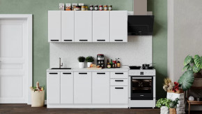 Кухонный гарнитур «Тиана» длиной 180 см Белый, Белый супермат в Тюмени - mebel-tymen.ru | фото