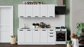 Кухонный гарнитур «Тиана» длиной 200 см Белый, Белый супермат в Тюмени - mebel-tymen.ru | фото