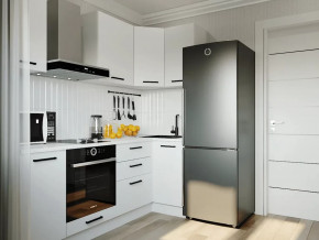 Кухонный гарнитур угловой Белый Глянец-2200х1000 МДФ столешница 26 мм в Тюмени - mebel-tymen.ru | фото