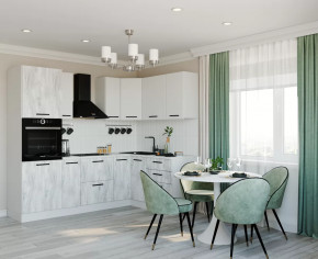 Кухонный гарнитур угловой Бланка 2400x1600 столешница 38 мм в Тюмени - mebel-tymen.ru | фото