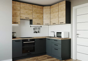 Кухонный гарнитур угловой Дели 2200х1600 столешница 26 мм в Тюмени - mebel-tymen.ru | фото