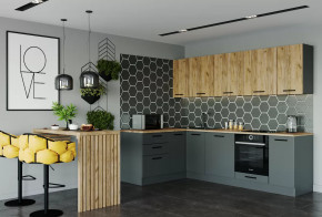 Кухонный гарнитур угловой Дели 2600х1600 столешница 38 мм в Тюмени - mebel-tymen.ru | фото