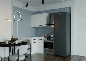 Кухонный гарнитур угловой Жемчуг 1000х1000 столешница 38 мм в Тюмени - mebel-tymen.ru | фото