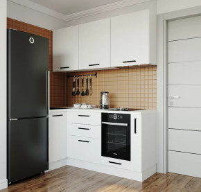 Кухонный гарнитур угловой Жемчуг 1800х1000 столешница 26 мм в Тюмени - mebel-tymen.ru | фото