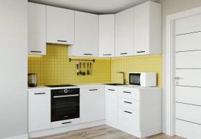 Кухонный гарнитур угловой Жемчуг 2200х1600 столешница 38 мм в Тюмени - mebel-tymen.ru | фото