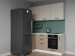 Кухонный гарнитур угловой Каппучино-1000х1800 МДФ столешница 26 мм в Тюмени - mebel-tymen.ru | фото