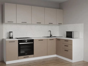 Кухонный гарнитур угловой Каппучино-2600х1600 МДФ столешница 38 мм в Тюмени - mebel-tymen.ru | фото