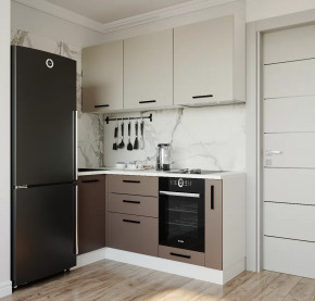 Кухонный гарнитур угловой Латте 1800х1000 столешница 26 мм в Тюмени - mebel-tymen.ru | фото