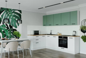 Кухонный гарнитур угловой Муссон 2600х1600 столешница 26 мм в Тюмени - mebel-tymen.ru | фото