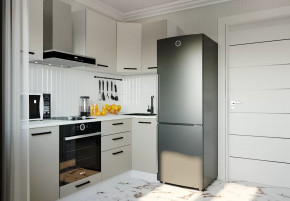 Кухонный гарнитур угловой Шампань 2200х1000 столешница 38 мм в Тюмени - mebel-tymen.ru | фото