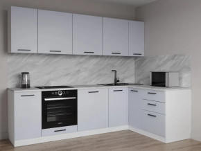 Кухонный гарнитур угловой Смоки-2600х1600 МДФ столешница 26 мм в Тюмени - mebel-tymen.ru | фото