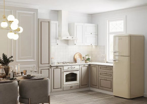 Кухонный гарнитур Вегас Альберо беж угловой 2400х1600 мм в Тюмени - mebel-tymen.ru | фото