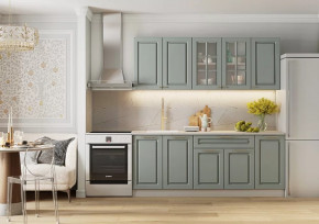 Кухонный гарнитур Вегас Грин Грей Софт 2000 мм в Тюмени - mebel-tymen.ru | фото