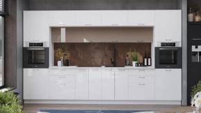 Кухонный гарнитур «Весна» №5 Белый, Белый глянец, Кофе с молоком в Тюмени - mebel-tymen.ru | фото