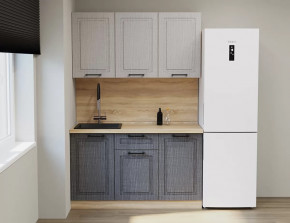 Кухонный прямой гарнитур Аликанте арт.14, 1600 мм, Чесура светлая/Чесура тёмная в Тюмени - mebel-tymen.ru | фото