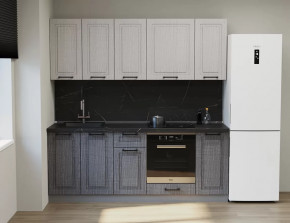 Кухонный прямой гарнитур Аликанте арт.20, 2200 мм, Чесура светлая/Чесура тёмная в Тюмени - mebel-tymen.ru | фото