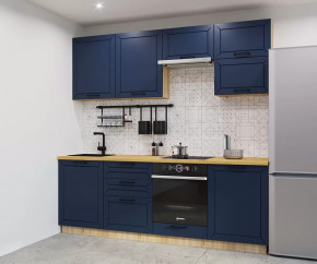 Кухонный прямой гарнитур арт.1, 2400 мм, Океания/Кристалл в Тюмени - mebel-tymen.ru | фото