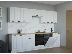 Кухонный прямой гарнитур арт.19, 3000 мм, Белый/Вегас в Тюмени - mebel-tymen.ru | фото