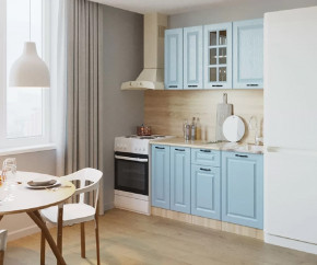 Кухонный прямой гарнитур арт.2, 1500 мм, Роял Вуд Голубой/Вегас в Тюмени - mebel-tymen.ru | фото