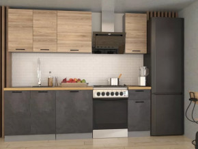 Кухонный прямой гарнитур арт.24 ЛОФТ, 1800 мм, Рустик натур/Бетон темный/Дуб Бунратти в Тюмени - mebel-tymen.ru | фото