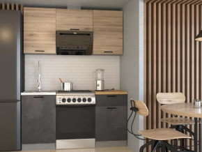 Кухонный прямой гарнитур арт.27 ЛОФТ, 1600 мм, Рустик натур/Бетон темный/Дуб Бунратти в Тюмени - mebel-tymen.ru | фото