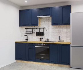 Кухонный прямой гарнитур арт.6, 2400 мм, Океания/Кристалл в Тюмени - mebel-tymen.ru | фото