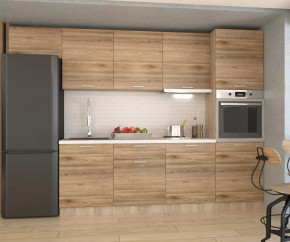 Кухонный прямой гарнитур арт.7 ЛОФТ, 3000 мм, Рустик натур в Тюмени - mebel-tymen.ru | фото