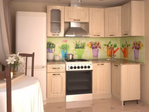 Кухонный угловой гарнитур 12, 2000x1100 мм, правый, Грецкий орех в Тюмени - mebel-tymen.ru | фото