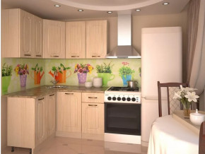 Кухонный угловой гарнитур 14, 1200x1400, левый, Грецкий орех в Тюмени - mebel-tymen.ru | фото