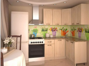 Кухонный угловой гарнитур 14, 1400x1200, правый, Грецкий орех в Тюмени - mebel-tymen.ru | фото