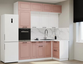 Кухонный угловой гарнитур Аликанте арт.15, 2300x1200 мм, Шарли Pink/Шарли белый в Тюмени - mebel-tymen.ru | фото