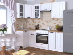 Кухонный угловой гарнитур арт.10, 1000x2200 мм, Белый/Вегас в Тюмени - mebel-tymen.ru | фото