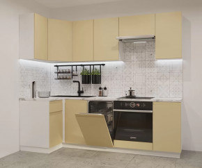 Кухонный угловой гарнитур арт.26, 1000x2450 мм, Лайн/Стамбул в Тюмени - mebel-tymen.ru | фото