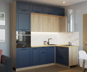 Кухонный угловой гарнитур арт.7, 2400x1200 мм, Океания/Кристалл в Тюмени - mebel-tymen.ru | фото