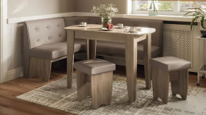 Кухонный уголок «Барселона» Дуб Сонома трюфель, Микровелюр Duna Stone в Тюмени - mebel-tymen.ru | фото