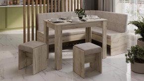 Кухонный уголок «Пекин» Дуб крафт серый, Микровелюр Duna Brilliant в Тюмени - mebel-tymen.ru | фото