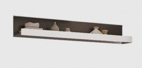 КВАДРО М-4 Полка навесная, серый графит/софт вайт в Тюмени - mebel-tymen.ru | фото