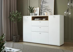 ЛАНС К303 Комод (ш1492*г430*в1005мм), ЛДСП БЕЛЫЙ-дуб бунратти/белый (МП) в Тюмени - mebel-tymen.ru | фото