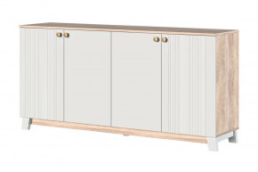 Ланзетти Тумба 4 двери Дуб Торонто/Жемчуг в Тюмени - mebel-tymen.ru | фото