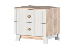 Ланзетти Тумба прикроватная Дуб Торонто/Жемчуг в Тюмени - mebel-tymen.ru | фото