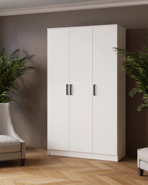 ЛАРС Шкаф комбинированный 1,2 без зеркала (ш1200*г510*в2100мм), ЛДСП Белый в Тюмени - mebel-tymen.ru | фото