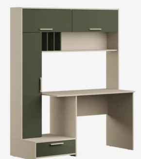 Лайт Стол письменный 03.243 Н (Сатин/Дымчатый зеленый) в Тюмени - mebel-tymen.ru | фото