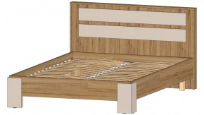 Ленора Кровать 1400 Дуб вотан/Кашемир в Тюмени - mebel-tymen.ru | фото